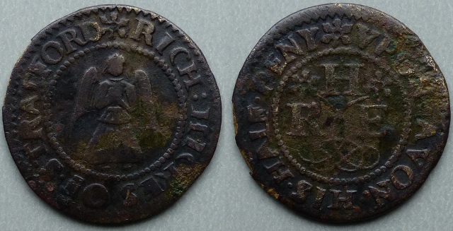 Stratford-upon-Avon, Rich Hickes halfpenny Stratford-upon-Avon, Rich Hickes halfpenny